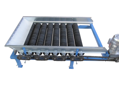 Enterder mit Gummischeiben Seitenansicht